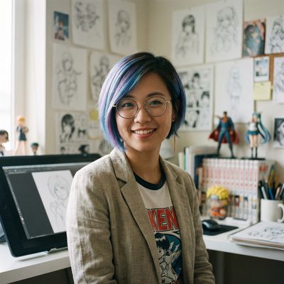 黑丝动漫艺术家-林雨晴